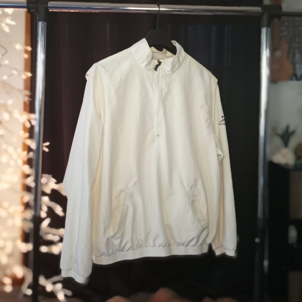 Stylish Black & White Windbreaker